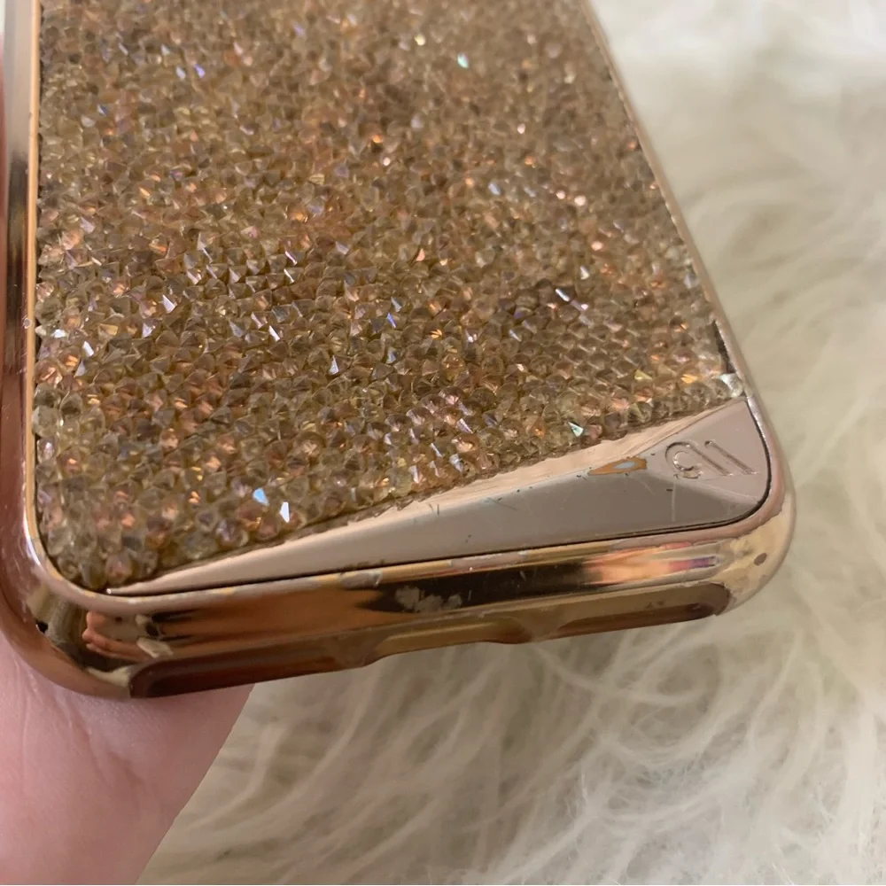 Case-Mate Gold Sequin iPhone X Phone Case